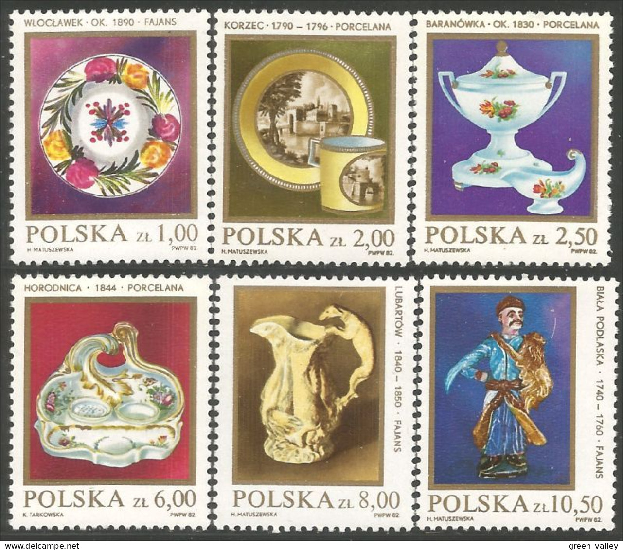 740 Pologne Faience Ceramic Stoneware Porcelain MNH ** Neuf SC (POL-245a) - Unused Stamps