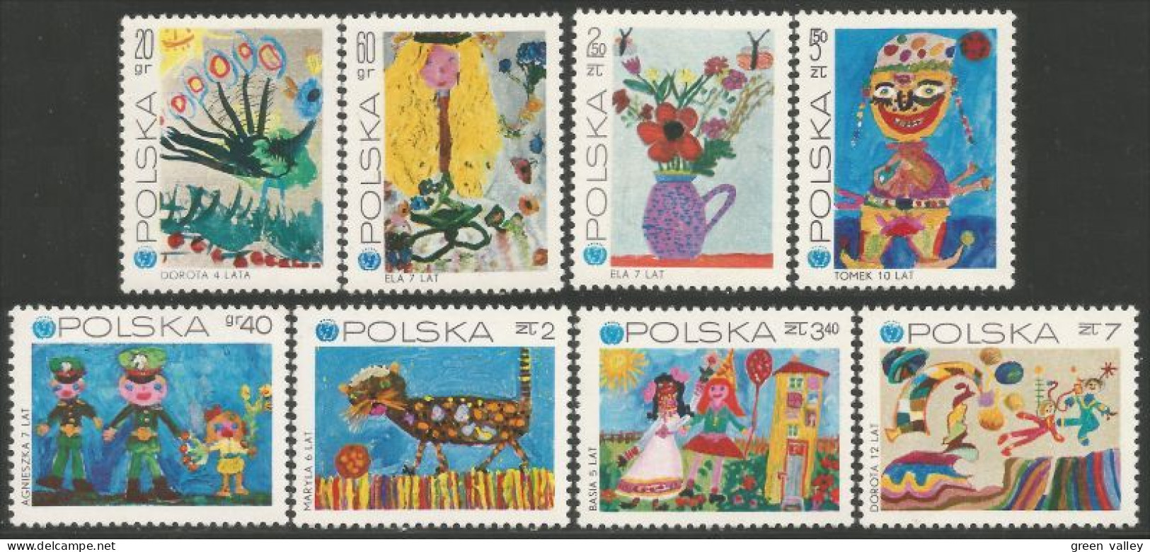 740 Pologne UNICEF Dessins Enfant Children Drawing MNH ** Neuf SC (POL-237) - UNICEF