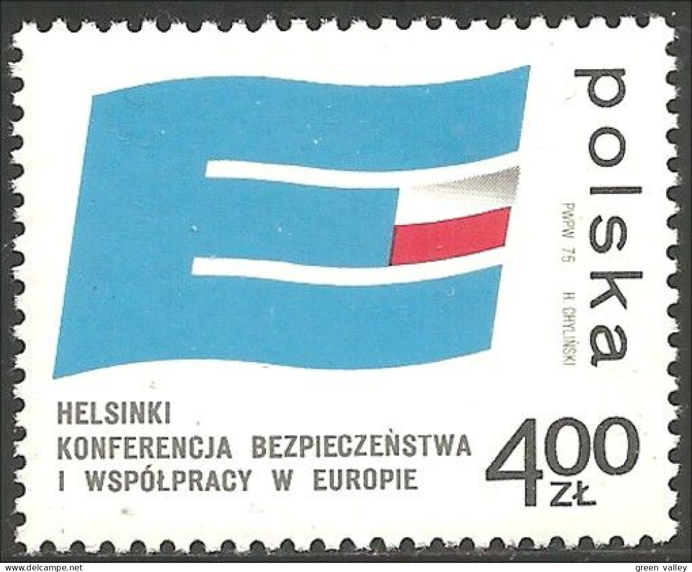 740 Pologne Drapeau Européen European Flag MNH ** Neuf SC (POL-203) - Stamps