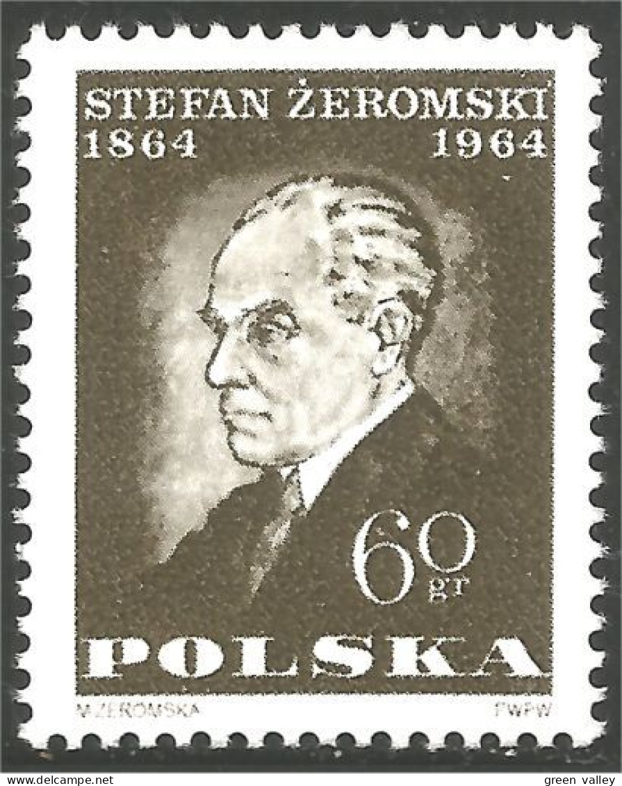 740 Pologne Stefan Zeromski Writer Ecrivain MNH ** Neuf SC (POL-206) - Schriftsteller