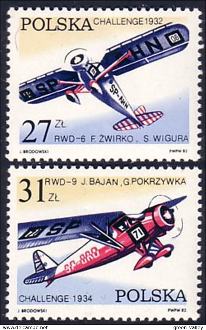 740 Pologne Challenge 1932 Avion Airplane Flugzeug Aereo MNH ** Neuf SC (POL-115c) - Autres & Non Classés