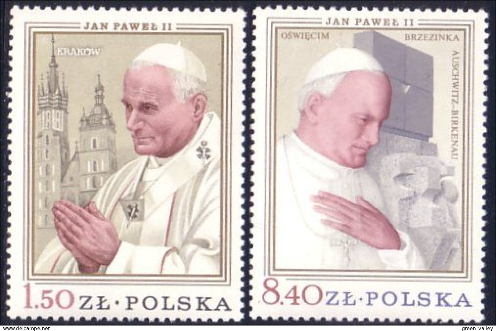 740 Pologne Jean Paul II John Paul II MNH ** Neuf SC (POL-107) - Popes