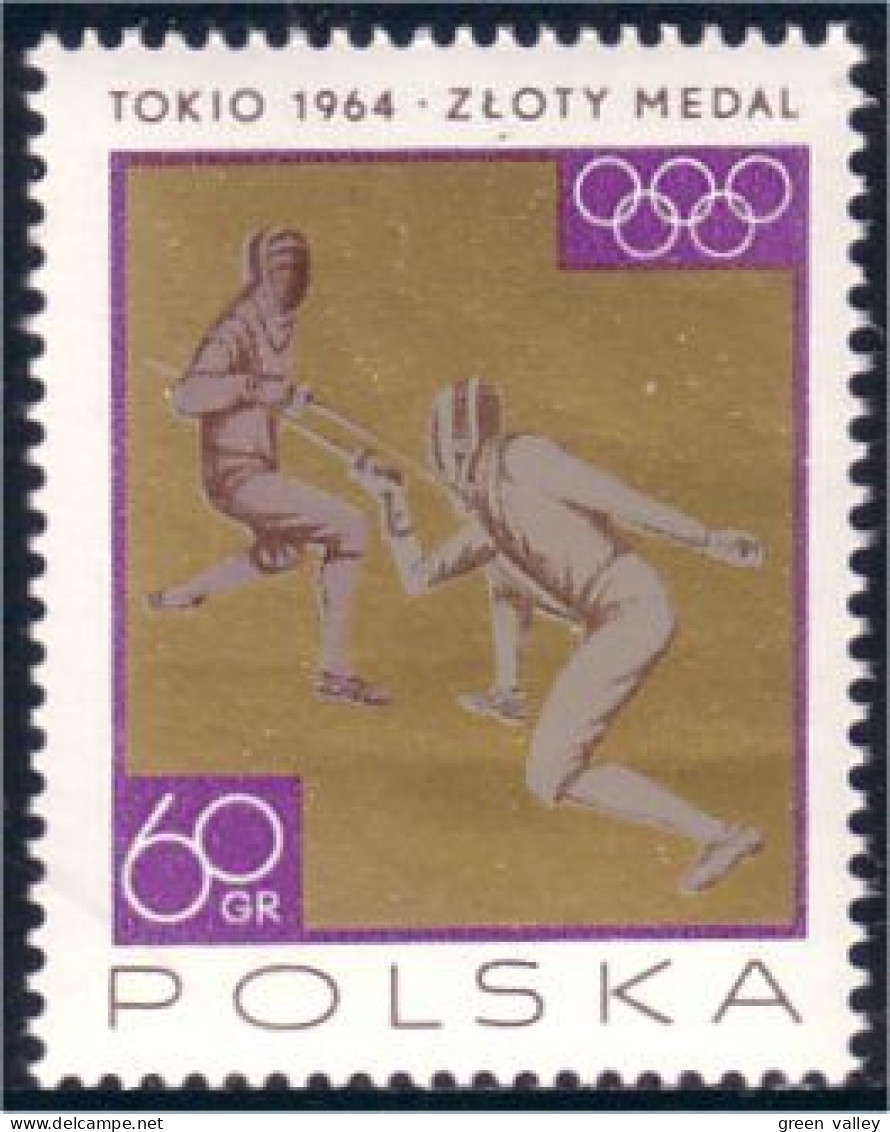 740 Pologne Escrime Fencing MNH ** Neuf SC (POL-76) - Fencing