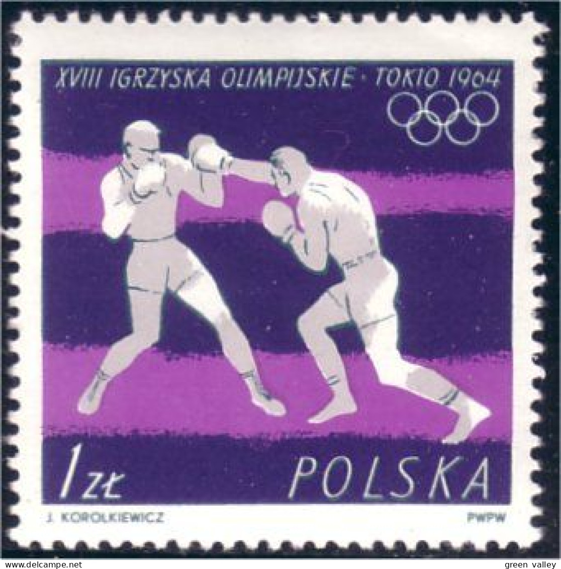 740 Pologne Boxe Boxing MNH ** Neuf SC (POL-70) - Boxe