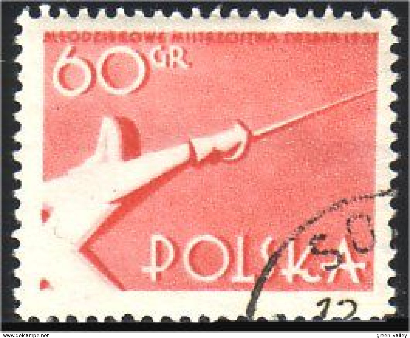 740 Pologne Escrime 1957 Fencing (POL-8) - Fechten