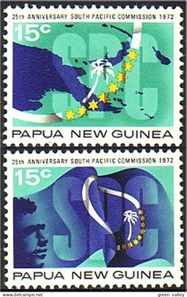 738 Papua New Guinea Carte Map MNH ** Neuf SC (PNG-31) - Eilanden