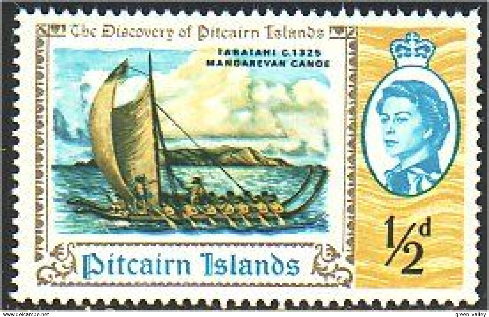 734 Pitcairn Voilier Sailing Ship Schiffe MNH ** Neuf SC (PIT-8a) - Islas De Pitcairn