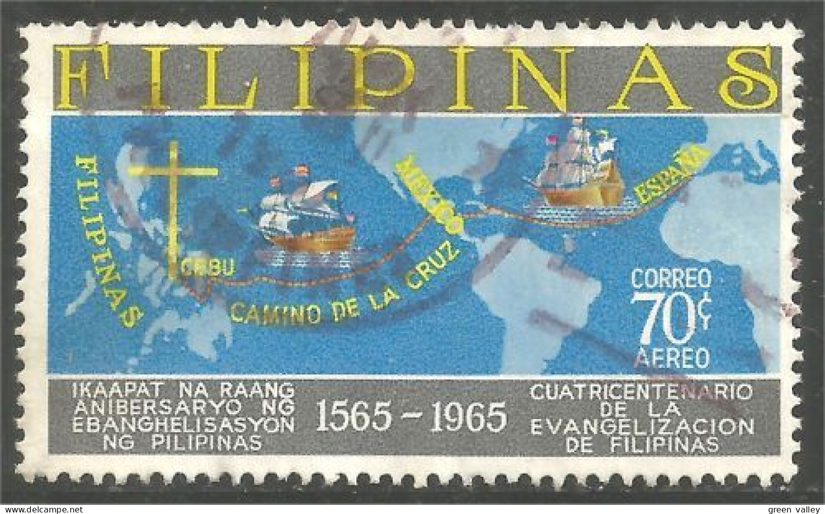 730 Philippines 400 Ans Evangelisation Voilier Bateau Sailing Ship Schiff (PHI-21) - Philippines