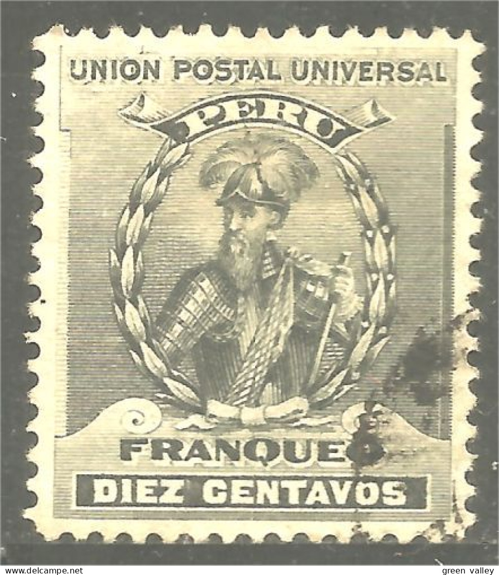 728 Peru 1896 Francisco Pizarro Conqueror Inca Empire (PER-26) - Indianer