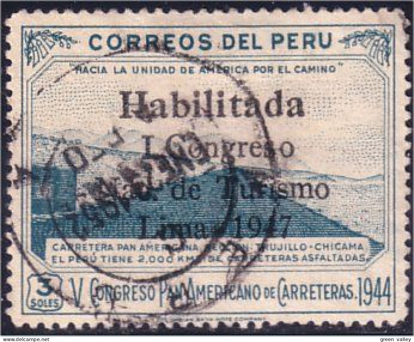 728 Peru Habilitada 1947 (PER-1) - Pérou