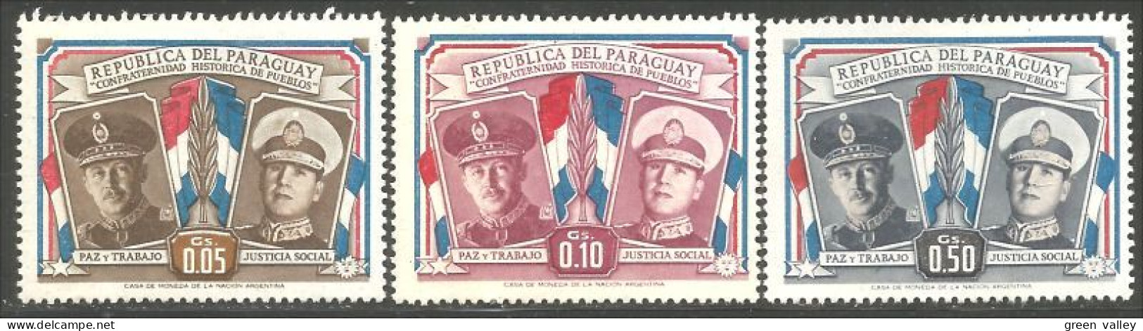 722 Paraguay Paix Peace Travail Labour Justice MH * Neuf CH (PAR-136) - Paraguay