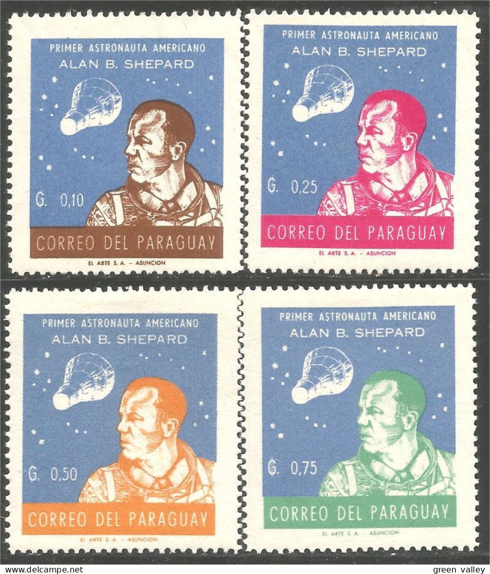 722 Paraguay Premier First Astronaute Alan Shepard MH * Neuf CH (PAR-137) - USA