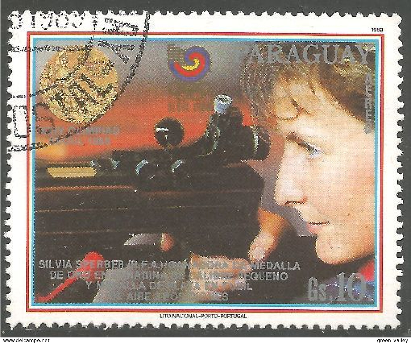 722 Paraguay Olympics Seoul 1988 Tir Fusil Shooting Arme Carabine Rifle Gun (PAR-111) - Schieten (Wapens)