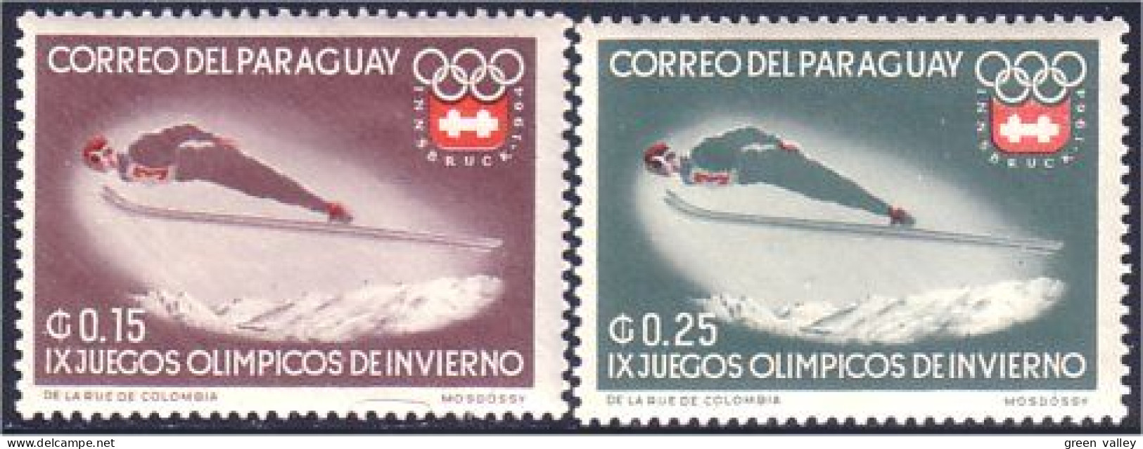 722 Paraguay Saut Ski Jump MH * Neuf CH (PAR-79) - Skiing