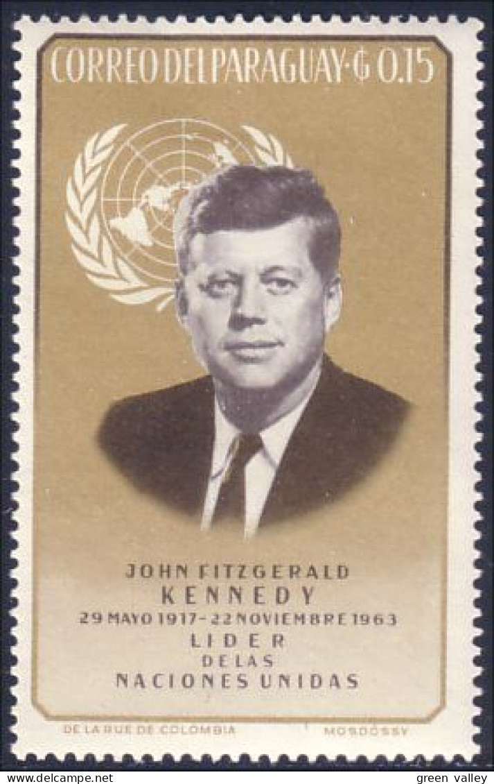 722 Paraguay Kennedy MH * Neuf CH (PAR-64) - Kennedy (John F.)