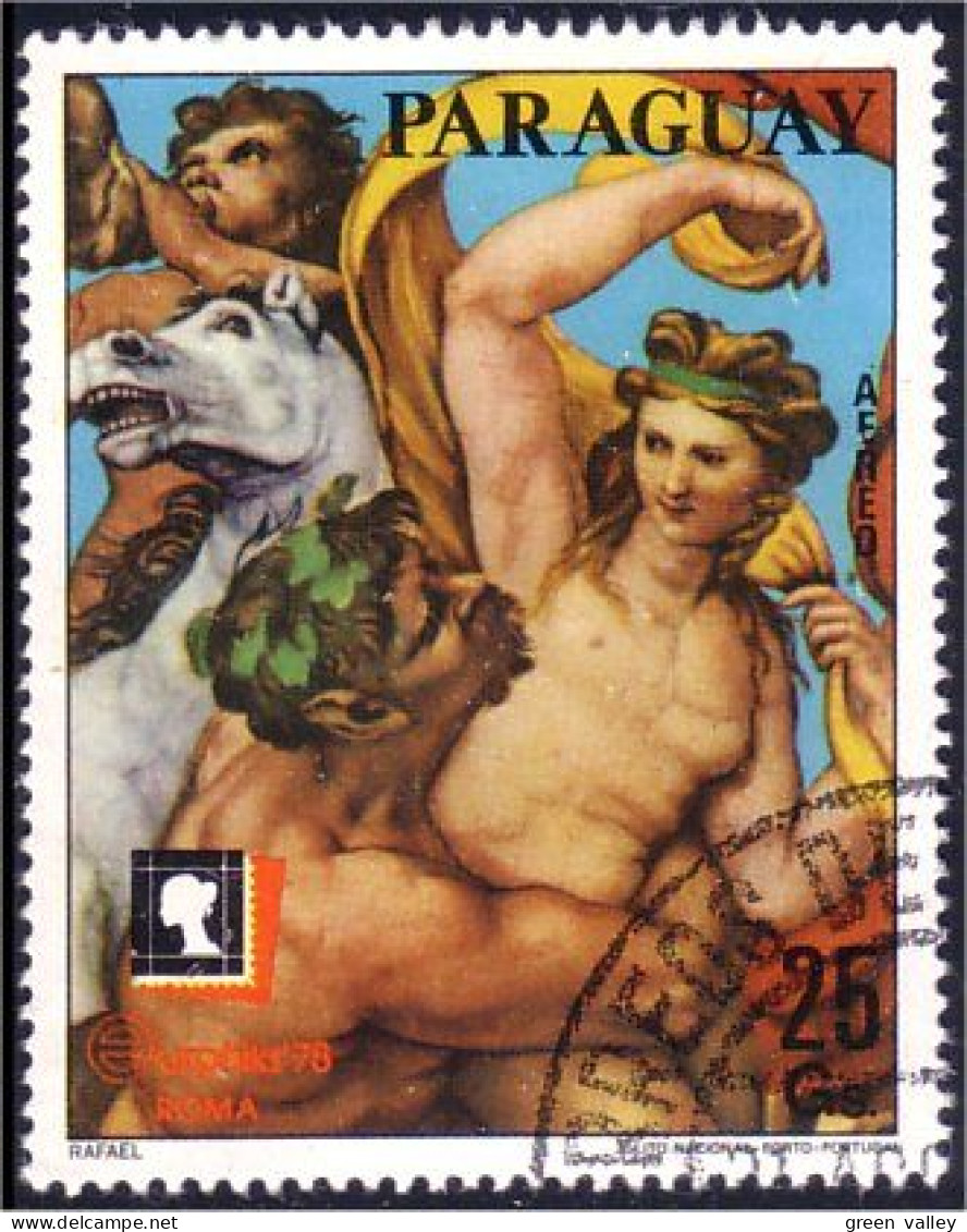 722 Paraguay Tableau Nu Rafael Nude Painting (PAR-8) - Desnudos