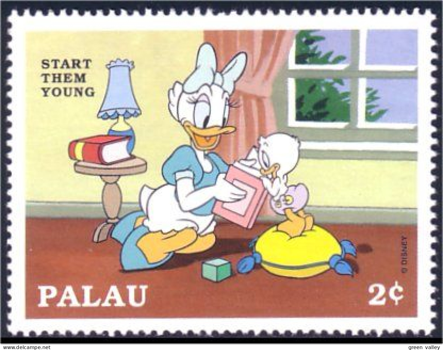 718 Palau Disney Education Reading Lecture Book Livre Daisy MNH ** Neuf SC (PAL-13c) - Sonstige & Ohne Zuordnung