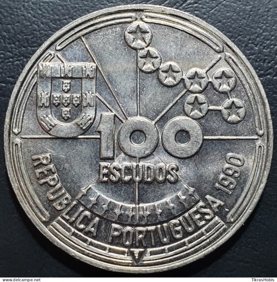 Portugal 100 Escuda, 1990 Astronavigation KM649 - Portugal