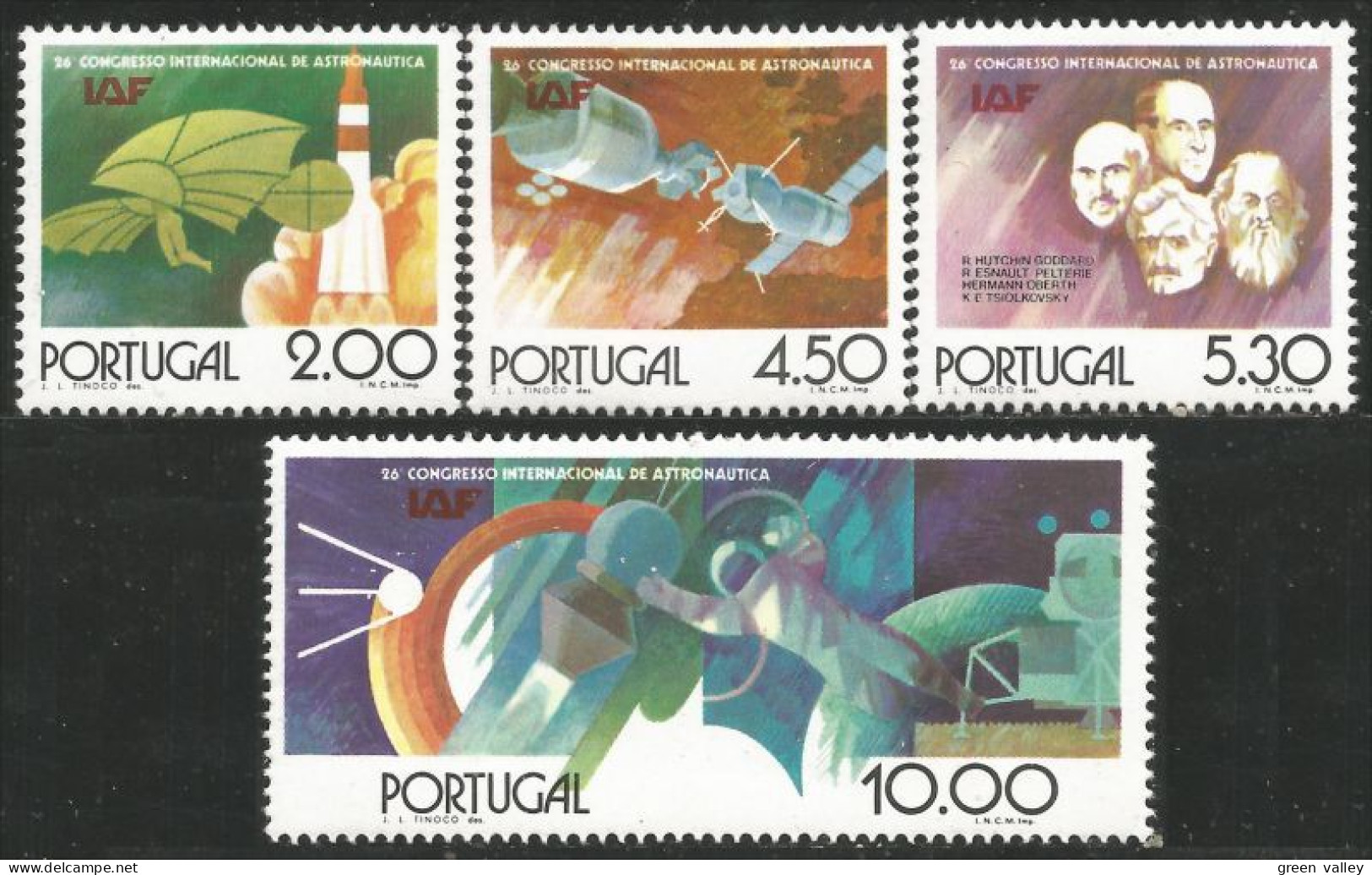 742 Portugal 1975 Congrès Aéronautique Space Espace MNH ** Neuf SC (POR-171) - Europe