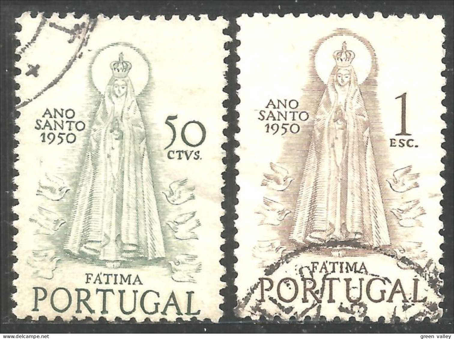 742 Portugal 1950 Année Sainte Ano Santo Fatima (POR-170) - Gebruikt