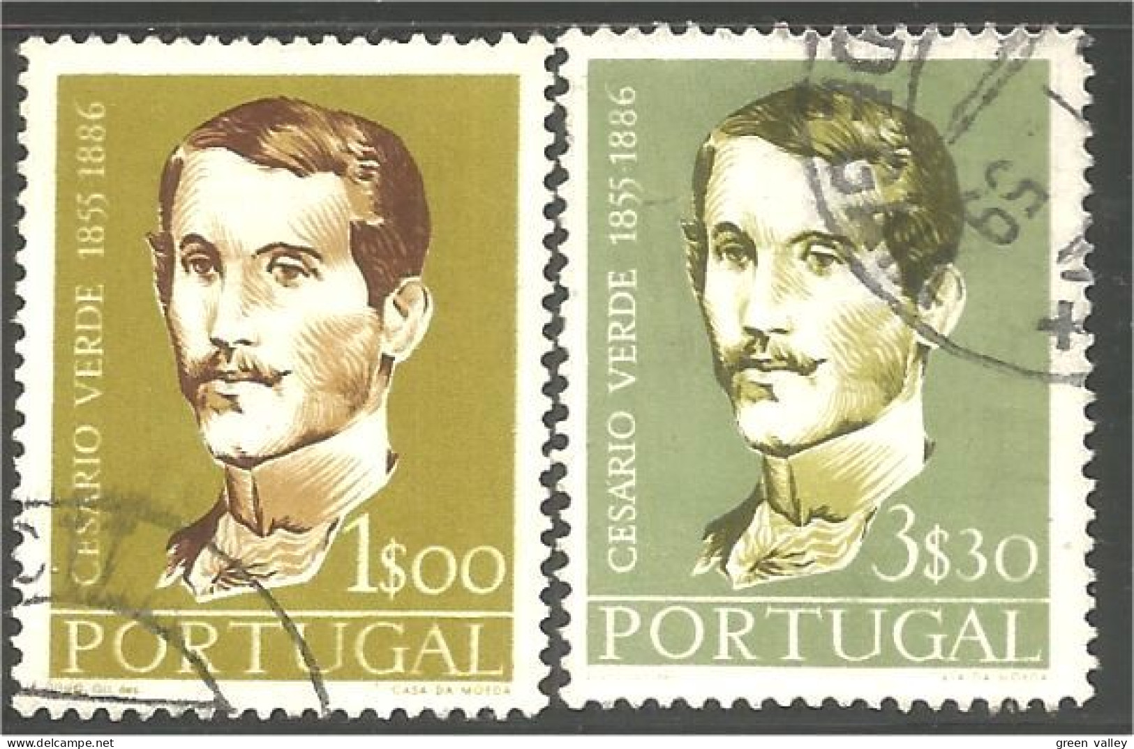 742 Portugal 1957 Cesario Verde Poet Ecrivain Writer Poete (POR-104) - Used Stamps