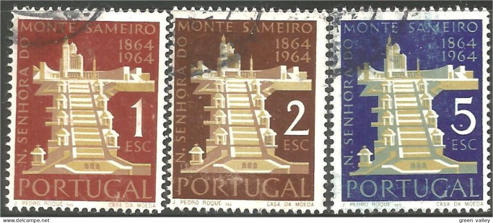 742 Portugal Eglise Mt Sameiro Church (POR-108) - Used Stamps