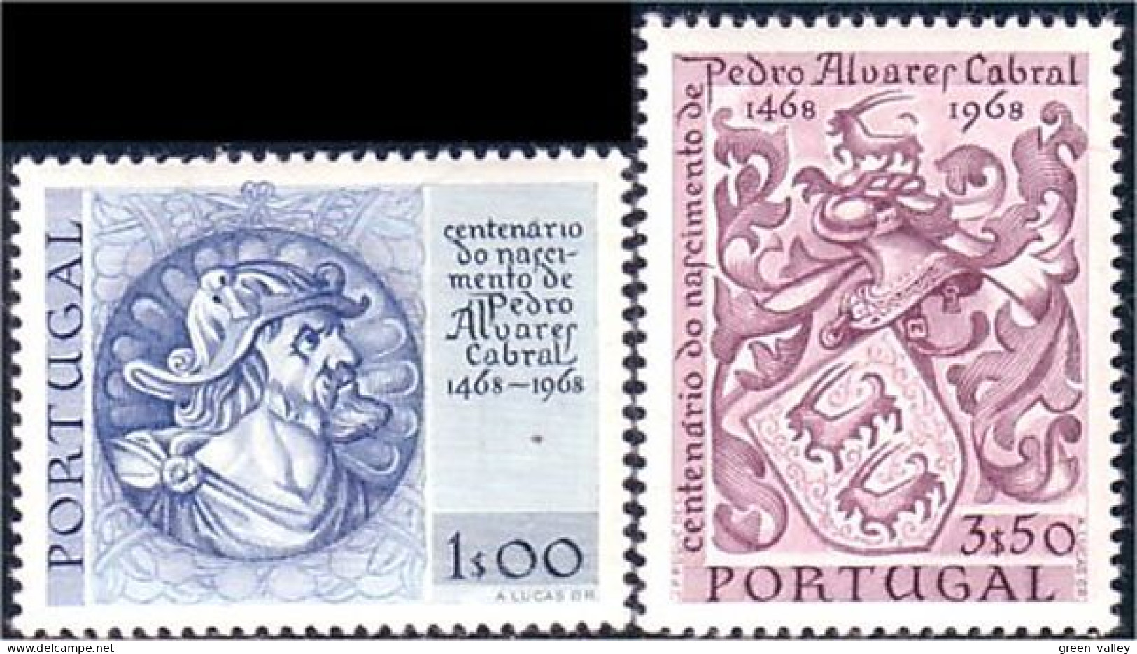 742 Portugal Armoiries Cabral Coat Of Arms MH * Neuf CH (POR-42) - Stamps