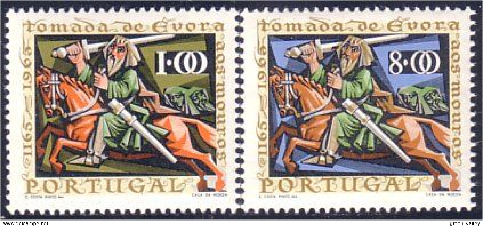 742 Portugal Chevaliers Knights MNH ** Neuf SC (POR-38d) - Costumes