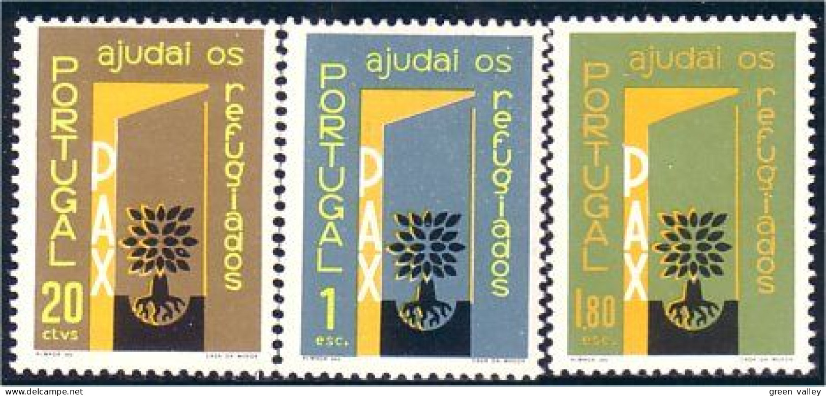 742 Portugal Paix Peace Refugee Year Refugies MH * Neuf CH (POR-33) - Unused Stamps