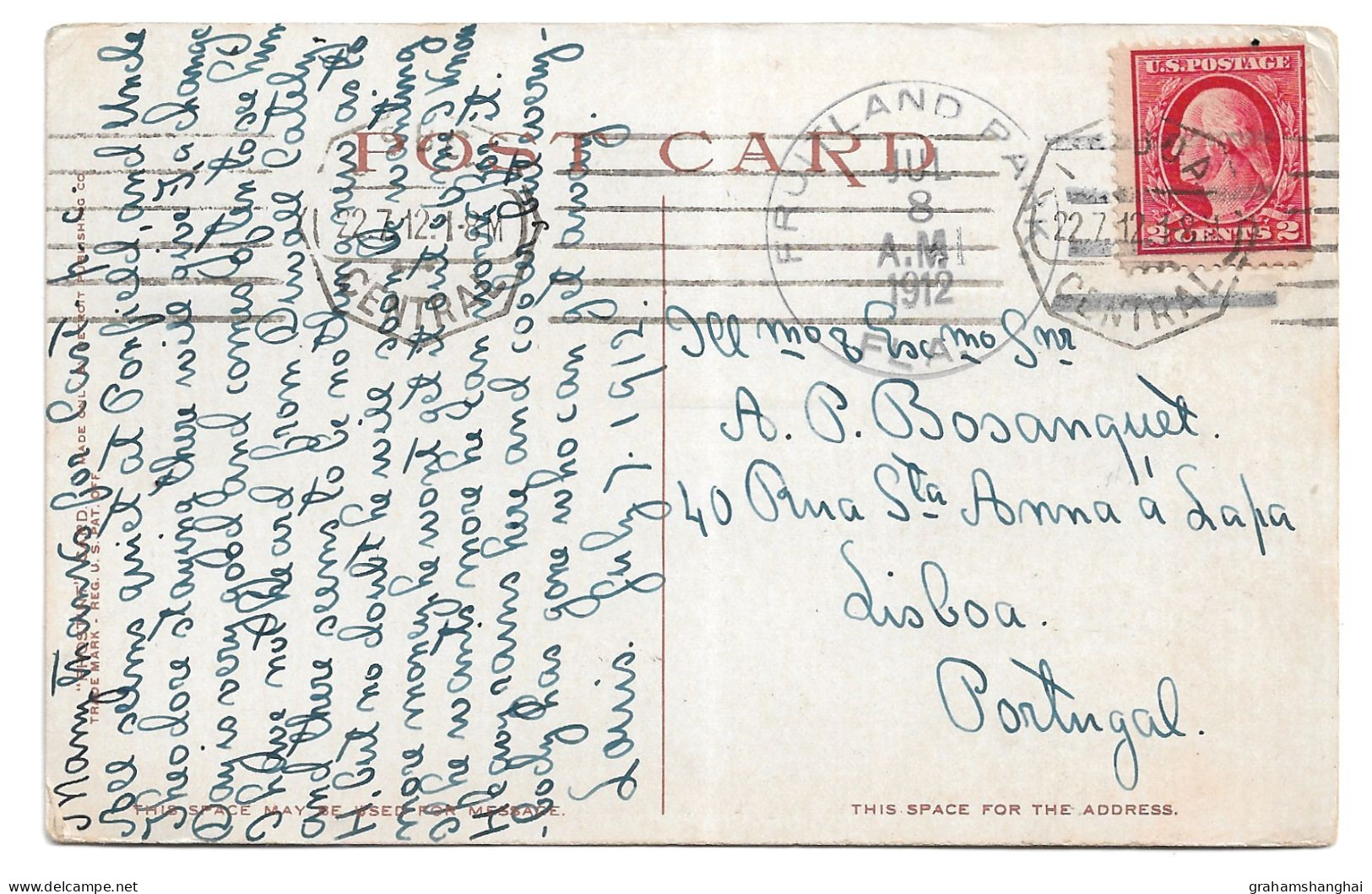 Postcard USA PA Pennsylvania Philadelphia Arcade Building Posted 1912 - Philadelphia