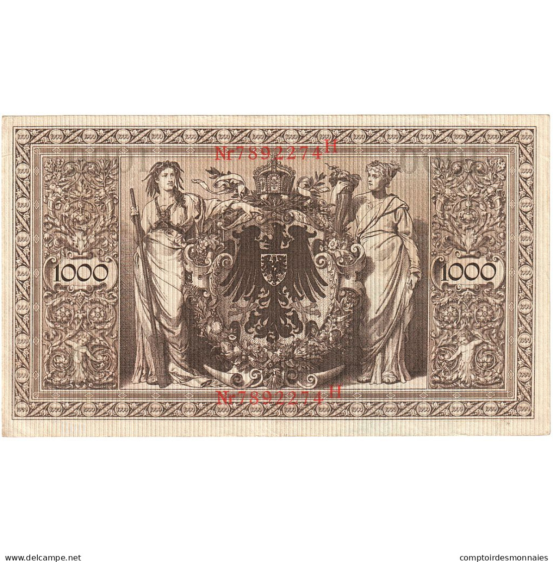 Billet, Allemagne, 1000 Mark, 1910-04-21, KM:44b, TTB+ - 1.000 Mark