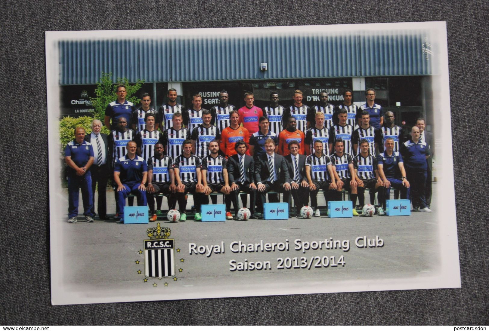 FUSSBALL-FOOTBALL-SOCCER- CALCIO, -Royal Charleroi Sporting Club -  OLD Photo Postcard Size - Fussball