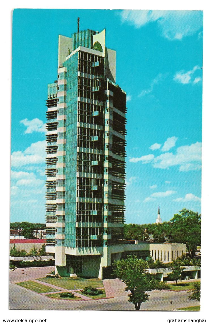 Postcard USA OK Oklahoma Bartlesville Price Tower Designed Architect Frank Lloyd Wright Unposted - Bartlesville