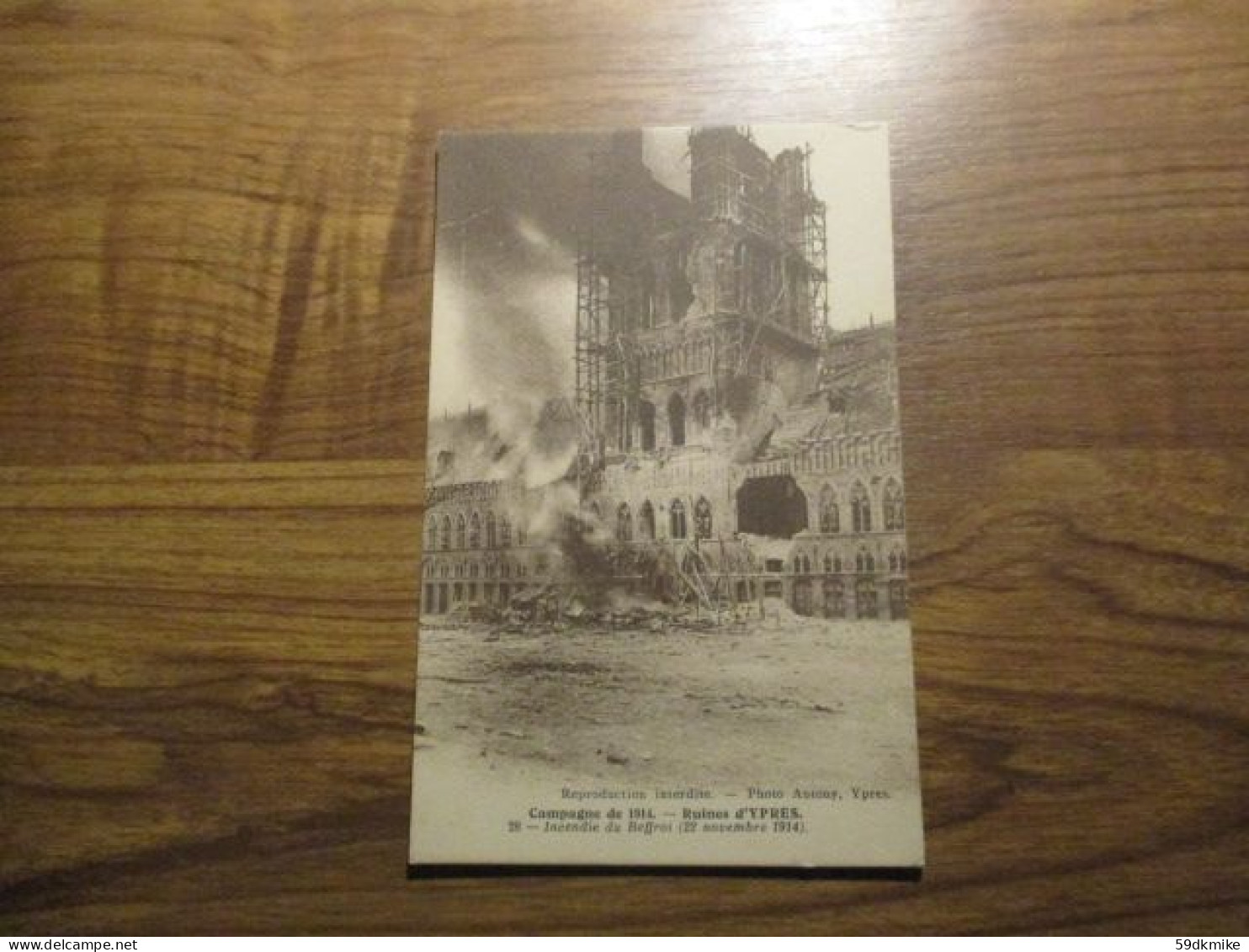 CPA Campagne De 1914 - Ruines D' Ypres - Incendie Du Beffroi - Ieper
