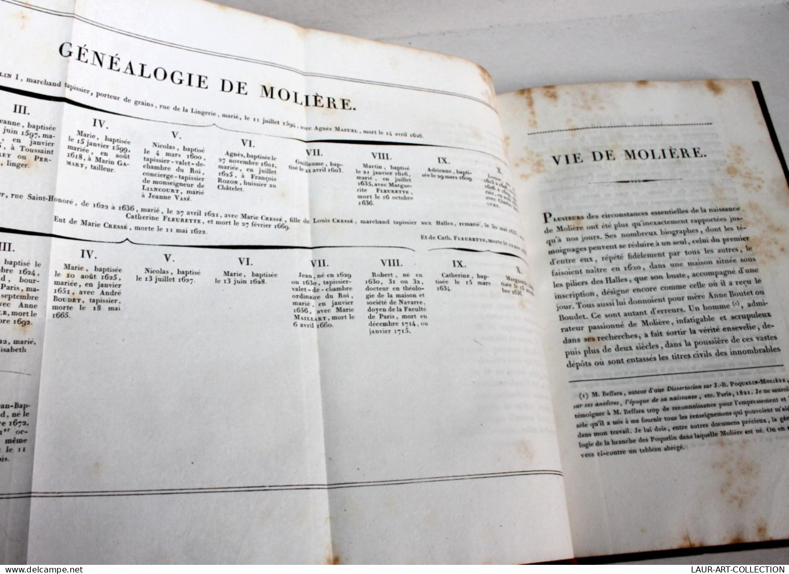 DISCOURS SUR LA COMEDIE ET VIE DE MOLIERE, EXTRAIT + COMMENTAIRE, Par AUGER 1827 / ANCIEN LIVRE XIXe SIECLE (1803.45) - 1801-1900