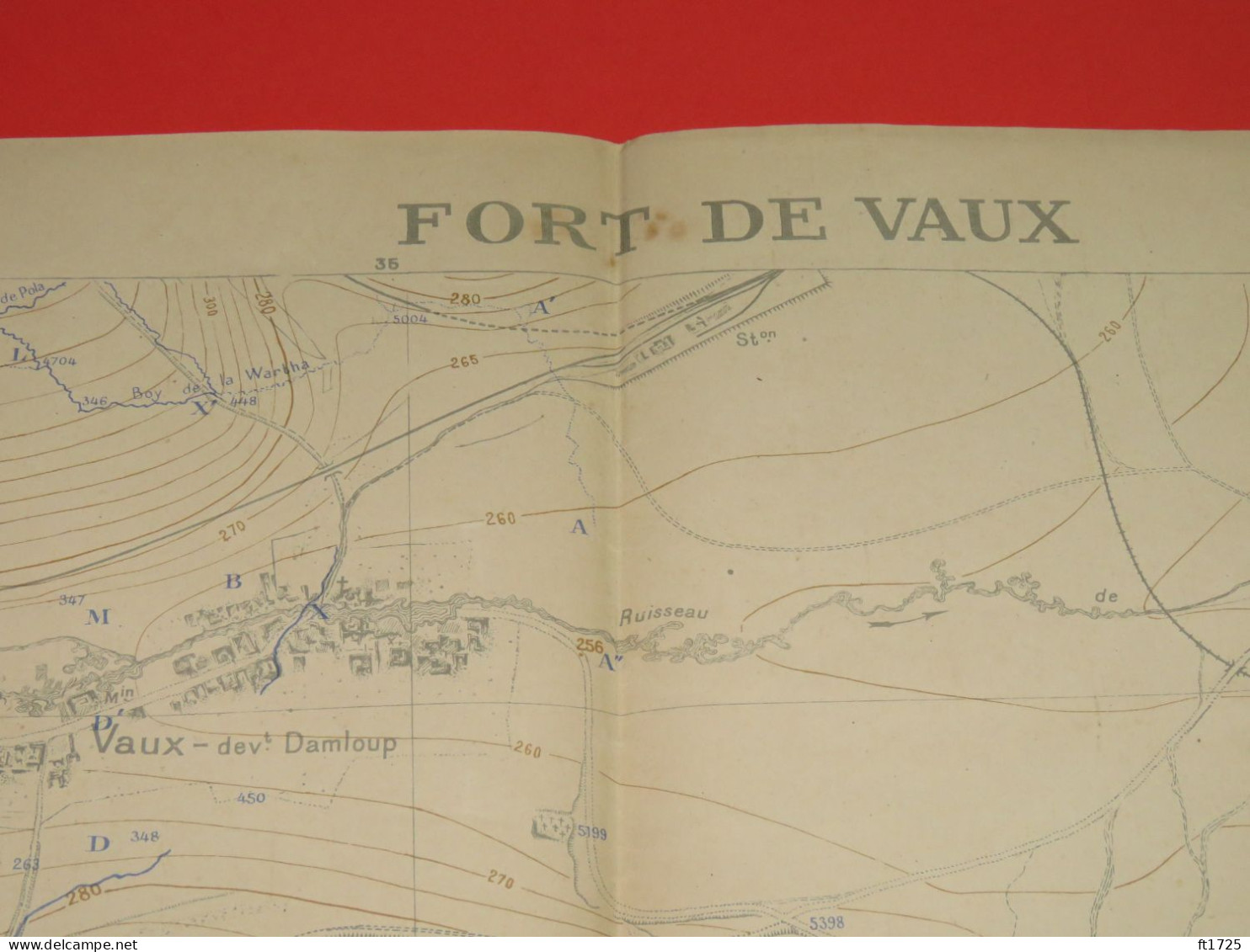 CANEVAS DE TIR FRANCAIS FORT DE VAUX SEPTEMBRE 1916 ! - 1914-18