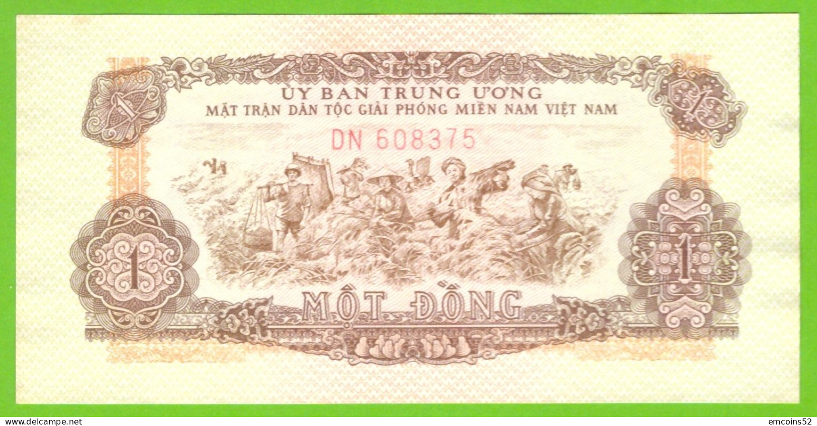 VIETNAM SOUTH 1 DONG 1963 P-R4 UNC - Vietnam