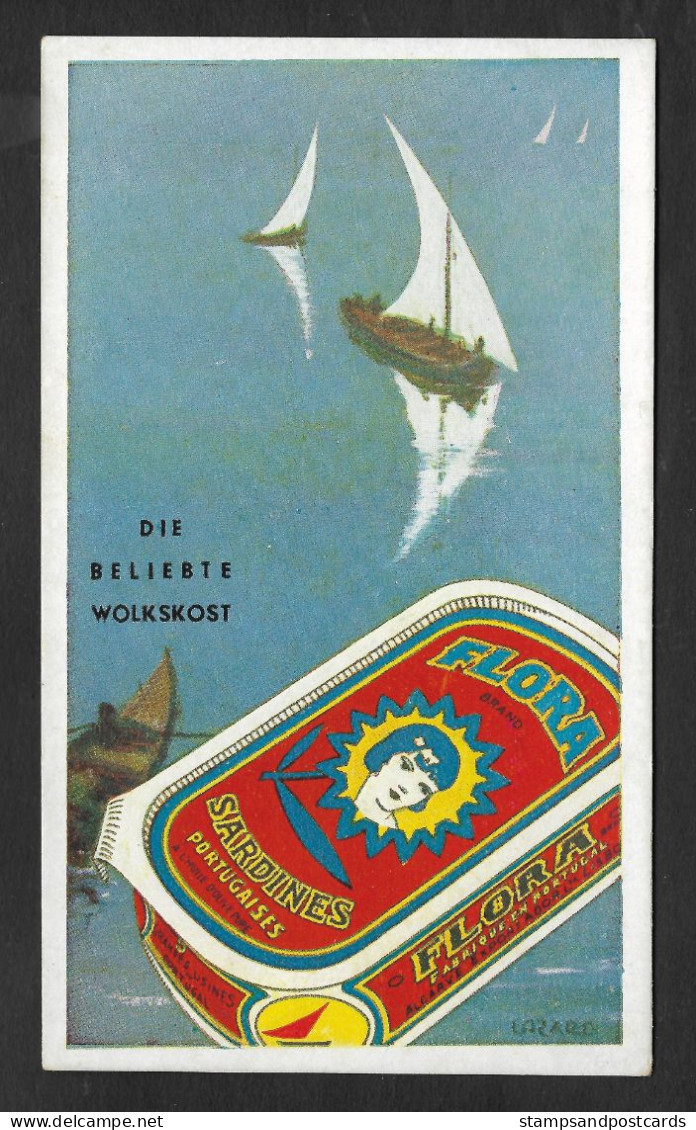 Portugal Buvard Publicitaire Conserves De Sardines Marché Allemagne Canned Sardines Pub Blotter For Germany - Lebensmittel