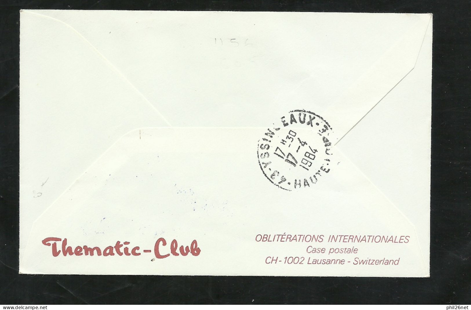 U.K Royaume Uni Lettre Circulée 07/04/1984 Cachet Illustré Centenaire Rugby Football Club De Netherdale N°605 Et 1156 TB - Rugby