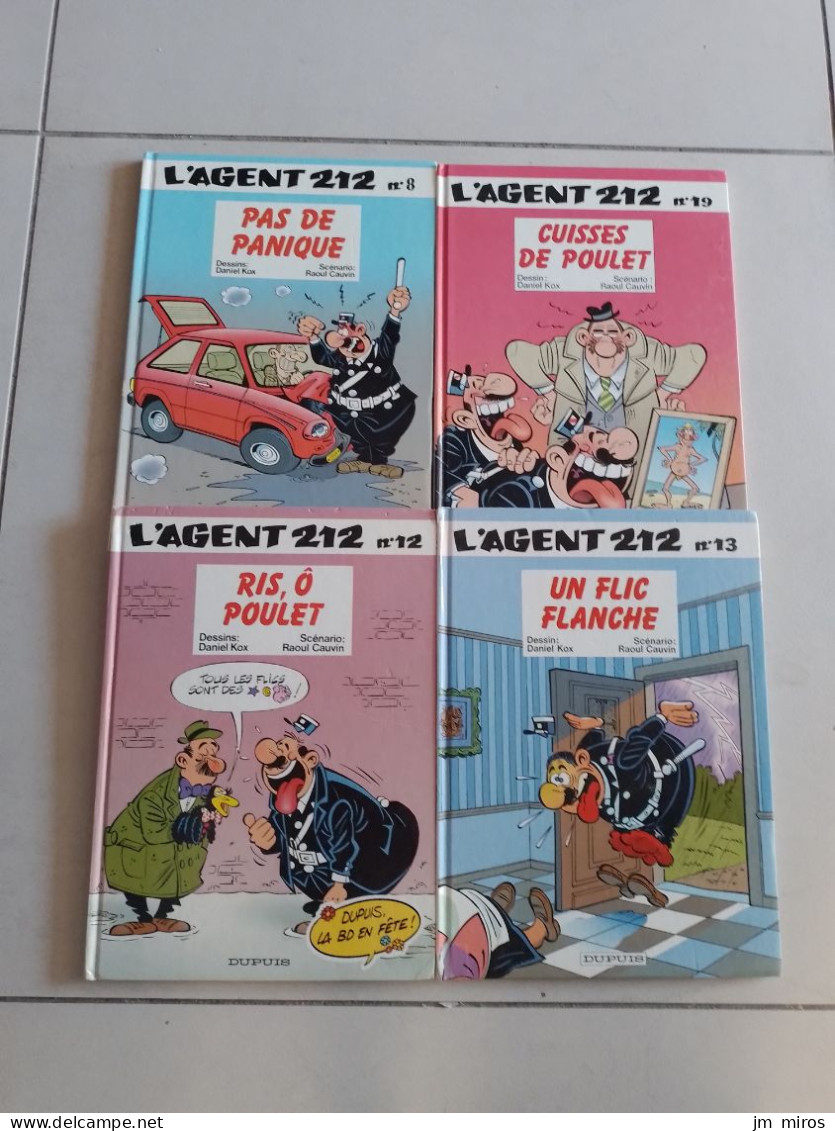 BD AGENT 212 N°8- 12-13-19 - Lots De Plusieurs BD