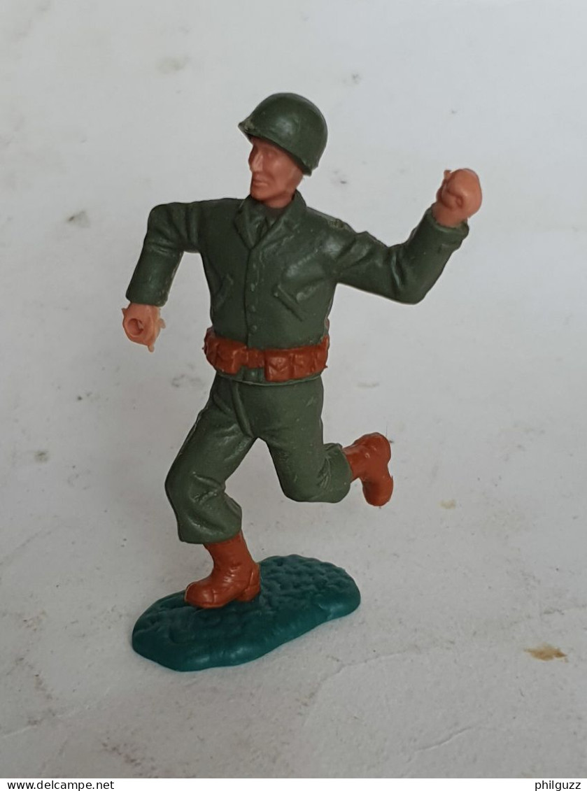 FIGURINE TIMPO TOYS SOLDAT AMERICAIN QUI COURRE WWII - SANS FUSIL - Army