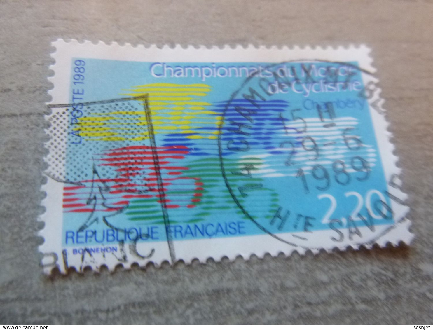 Championnats Du Monde De Cyclisme - 2f.20 - Yt 2590 - Multicolore - Oblitéré - Année 1989 - - Used Stamps