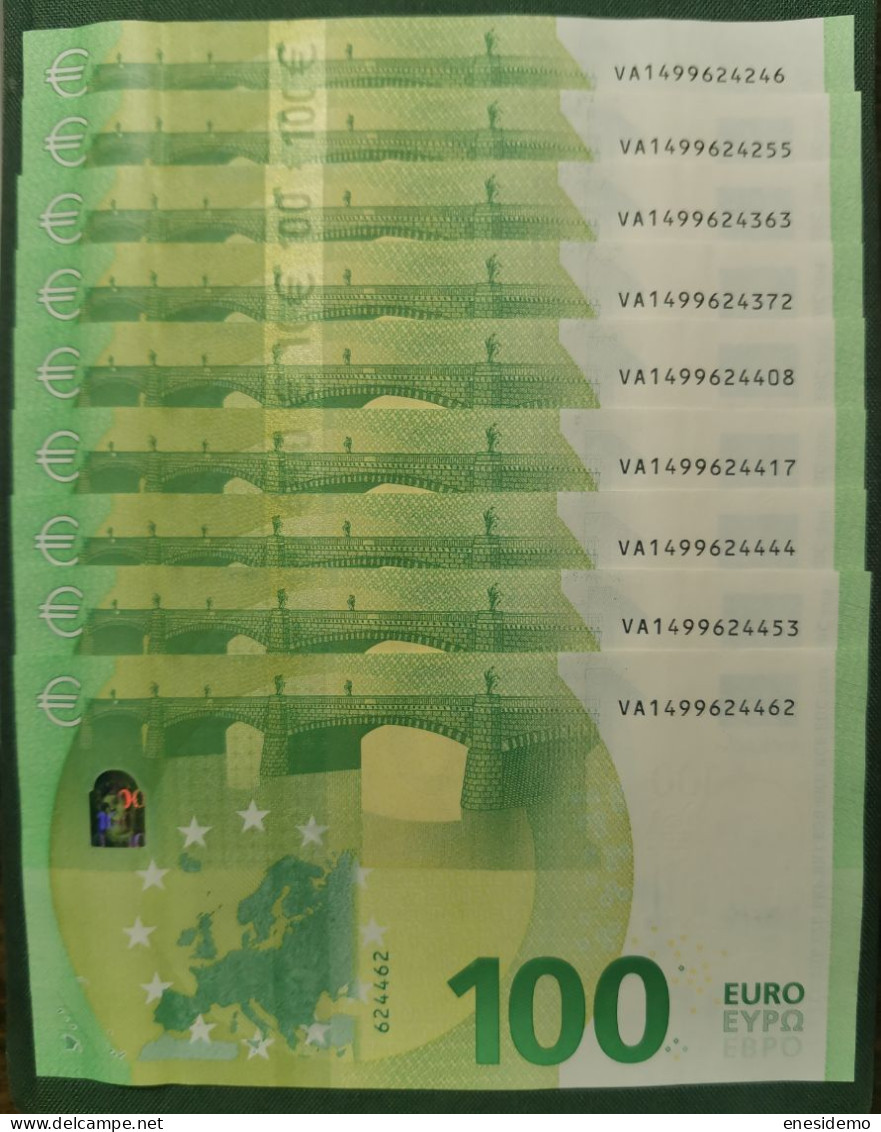 100 EURO SPAIN 2019  DRAGHI V002D1 VA SC UNCIRCULATED  PERFECT - 100 Euro