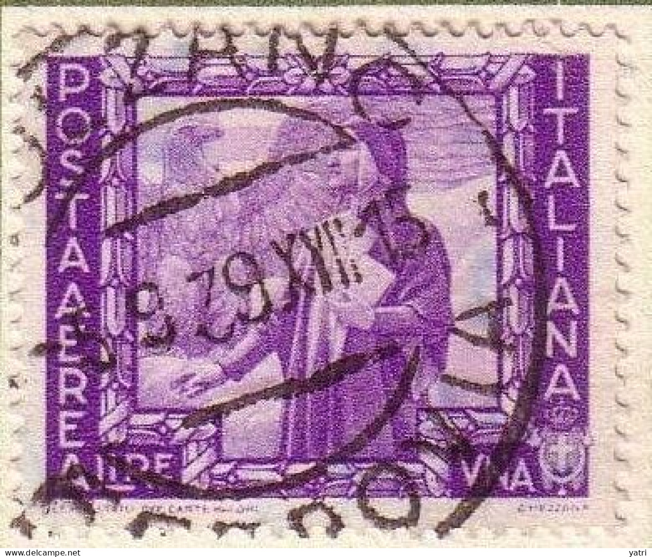 Regno D'Italia 1938 - Impero, Aerea 1 Lira Sass. A113 Ø - Gebraucht