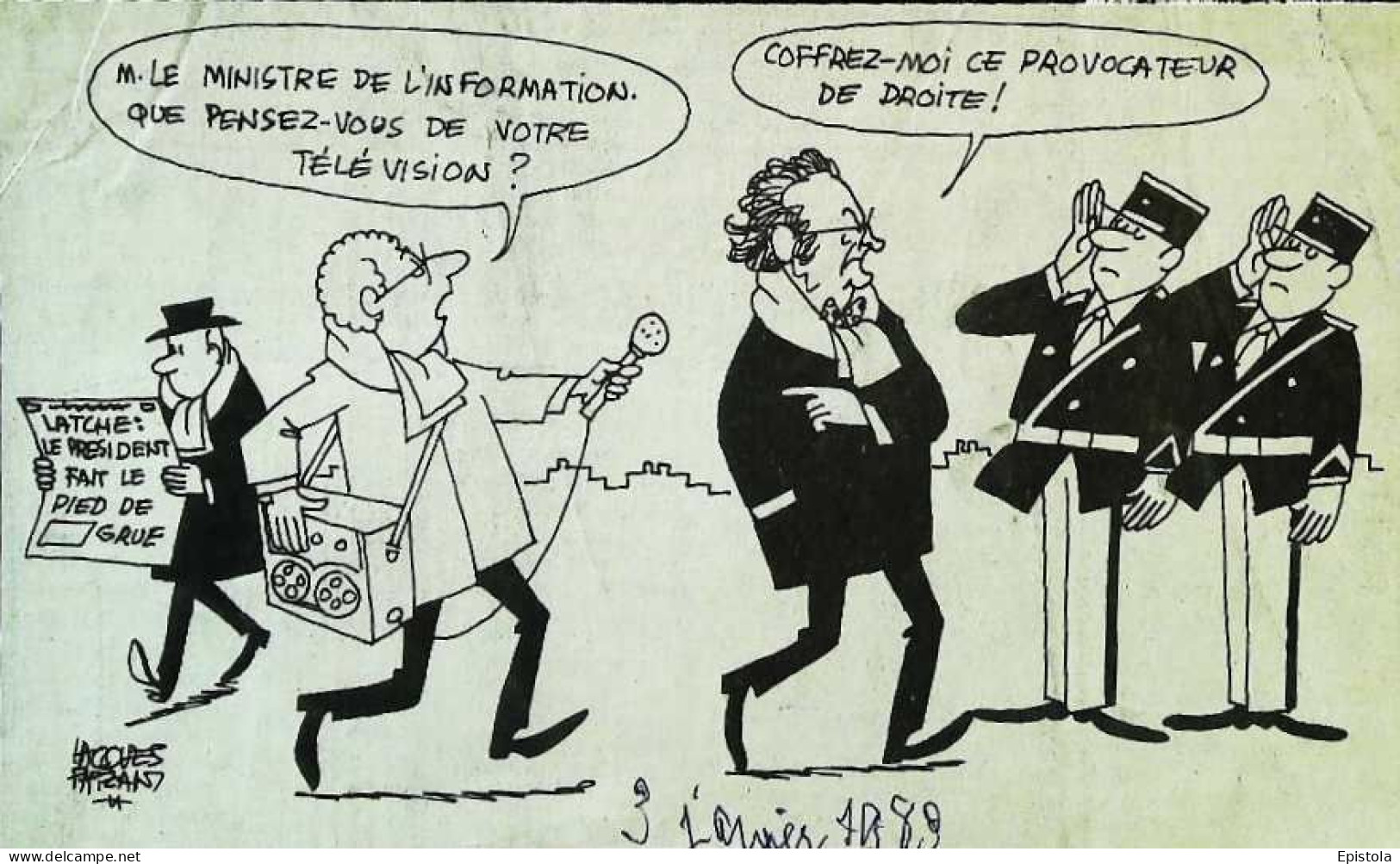 ► Coupure De Presse   Le Figaro Jacques Faisant 1983 Journaliste Interview Que Pensez Vous De La Télé Mr Le Ministre - 1950 à Nos Jours