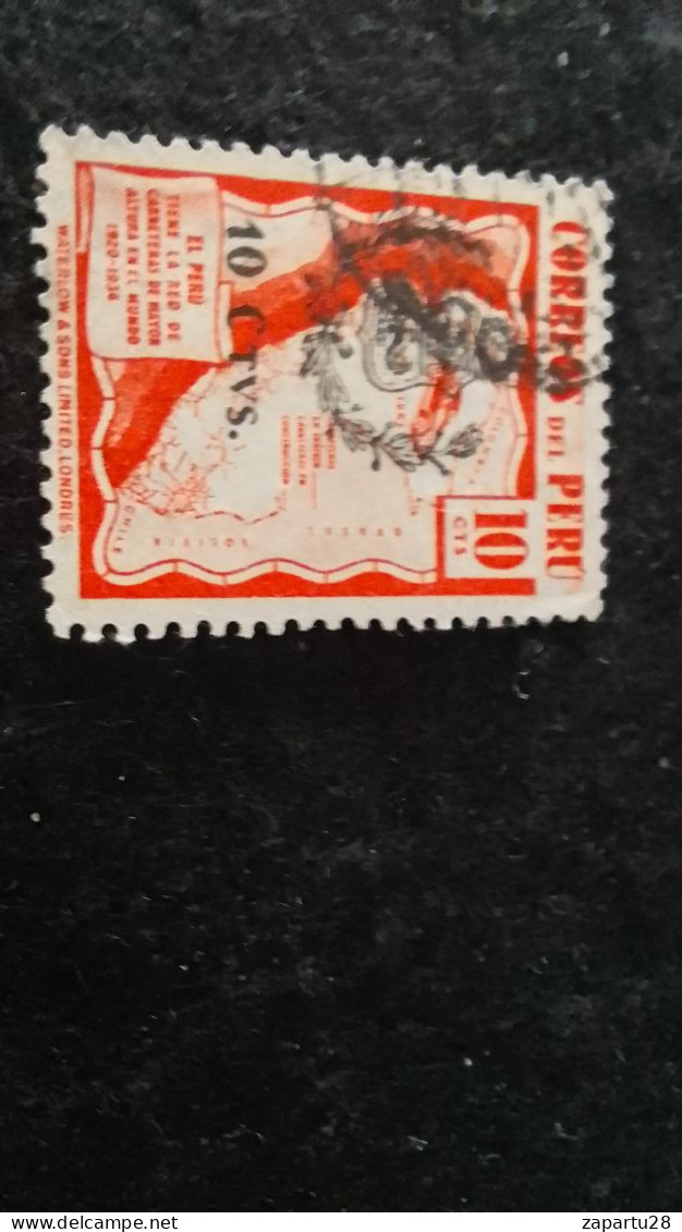 PERU- 1930-50-- 10   C      DAMGALI   SÜRSARJLI - Peru