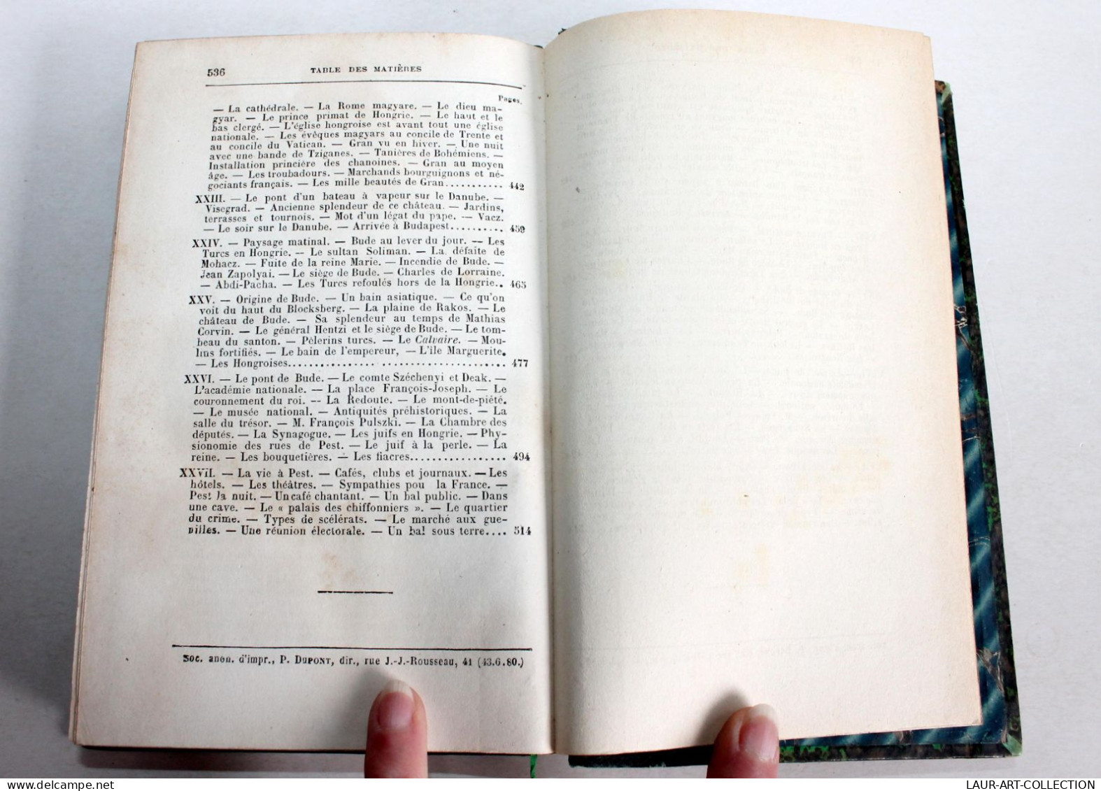 VOYAGE AU PAYS DES TZIGANES LA HONGRIE INCONNUE de TISSOT 13e EDITION 1880 DENTU / ANCIEN LIVRE XIXe SIECLE (1803.51)