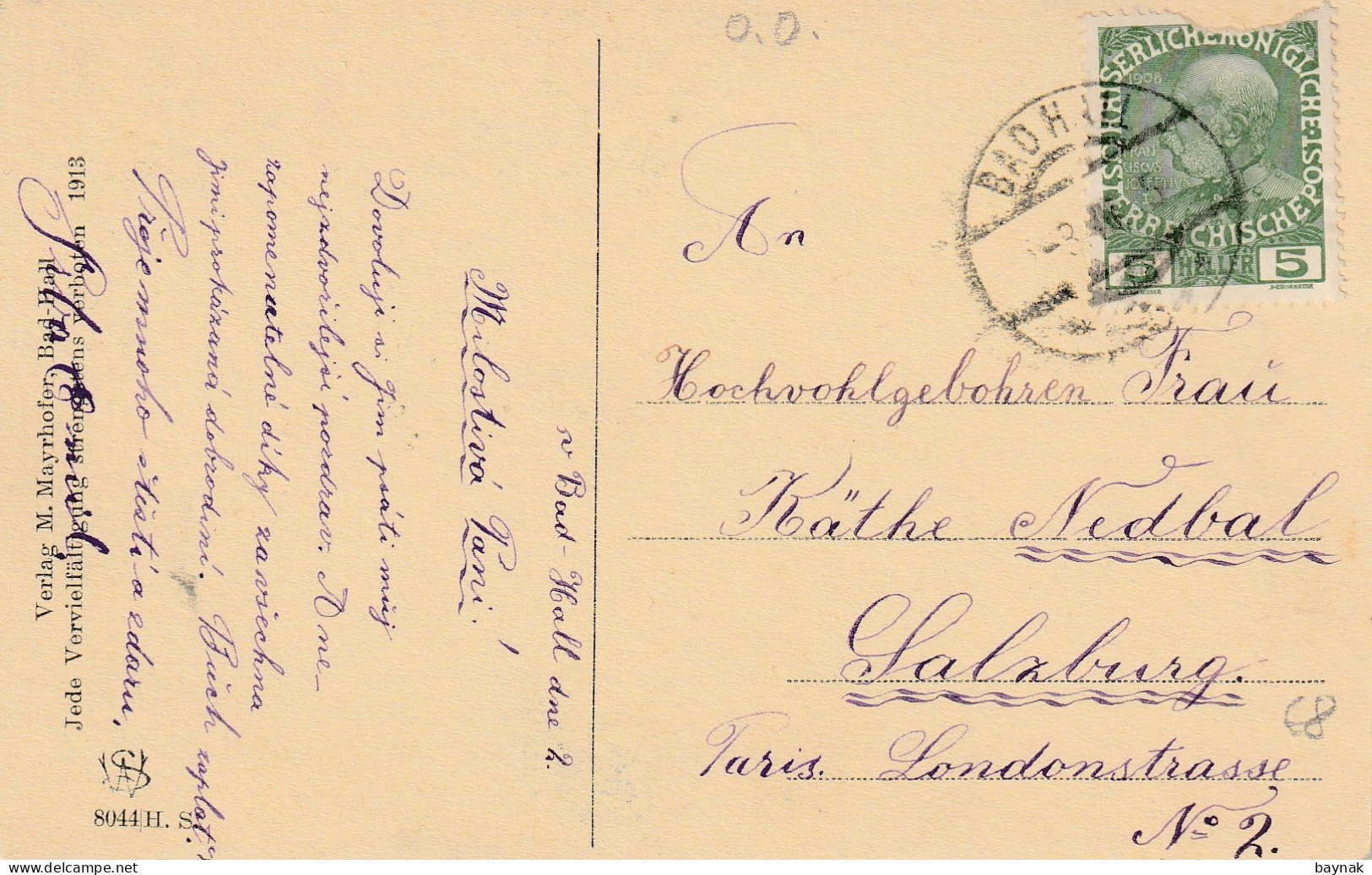 O.O.184  --   BAD HALL  --  ANZENGRUBERDENKMAL   --  1918 - Bad Hall