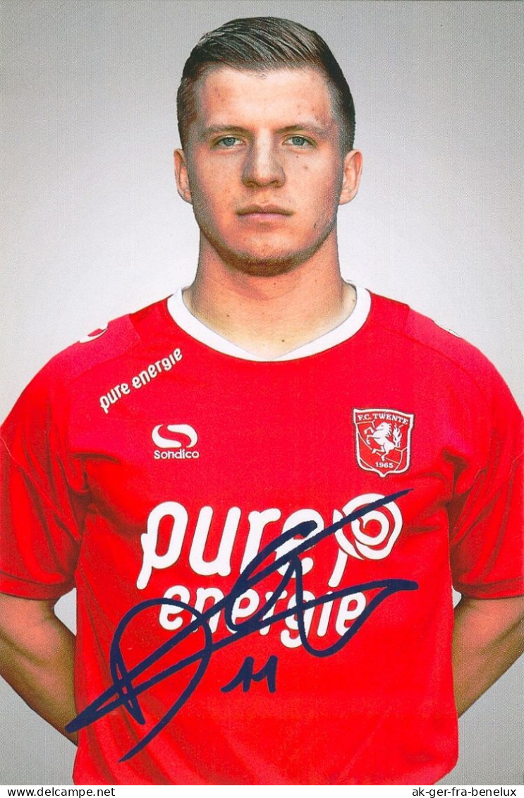 Fußball-Autogrammkarte AK Dylan Seys FC Twente Enschede 16-17 Kortrijk Club Brugge Waalwijk Mouscron Excelsior Rotterdam - Autografi