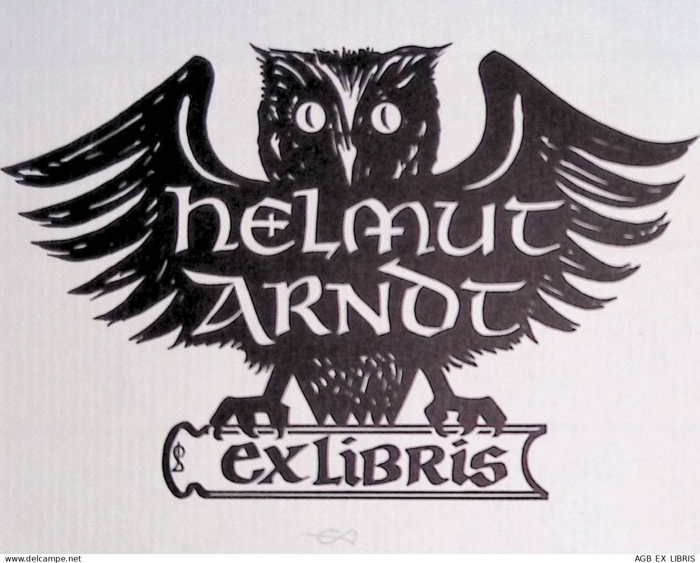 EX LIBRIS ERICH AULITZKY Per HELMUT ARNDT L27bis-F02 EXLIBRIS Opus 19 - Ex Libris